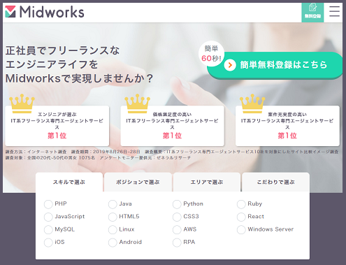 レバテックフリーランス